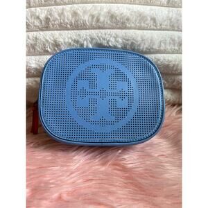 Blue Tory Burch Makeup Bag